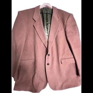 Yorkshire & Hill‎ Mens Wool Cashmere Blend Navy Blazer Size 46R